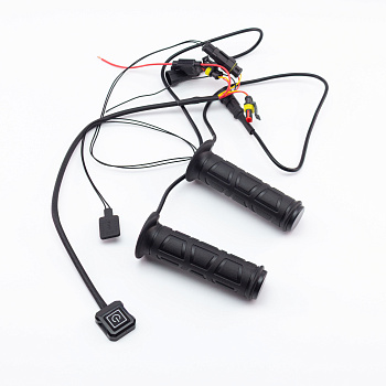 Подогрев грипс (ручек) и курка TWL HG-106A, ATV D-22мм L/R126 Black